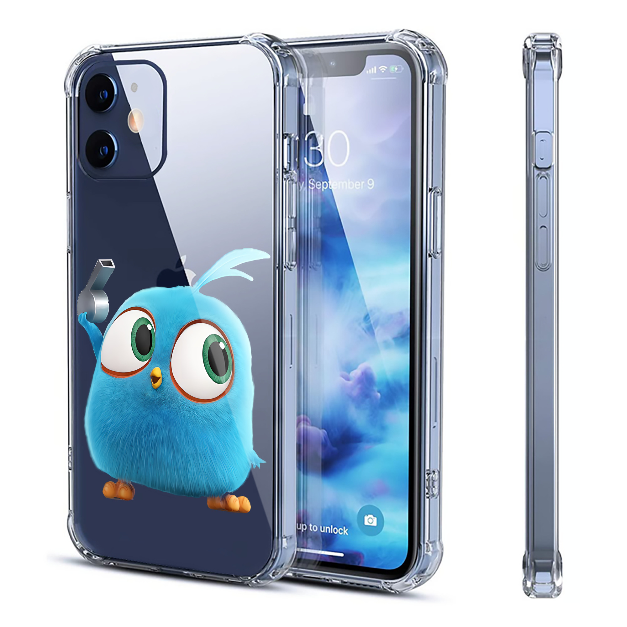 （画像用） Angry Birds アングリーバード 【iPhone 12シリーズ対応】透明スマホケース（クリアソフトケース）